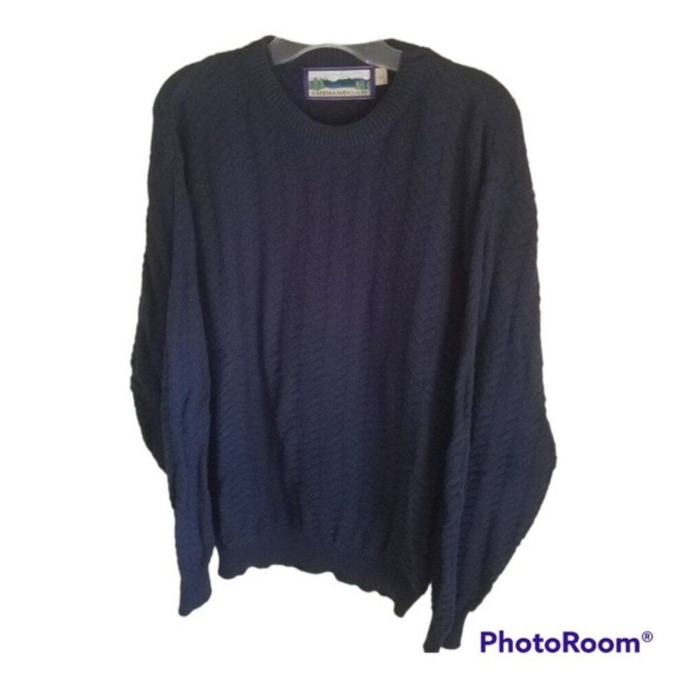 Vintage Shenandoah Navy Sweater Size Large NWOT
